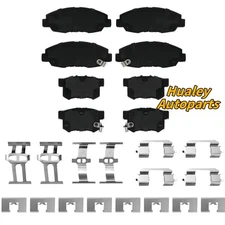Front & Rear Ceramic Brake Pads w/ Hardware for Acura CL Honda Accord Civic