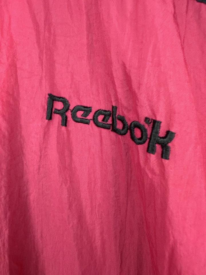 Chaqueta cortavientos Reebok vintage años 90 para hombre talla M nailon cremallera completa de gran tamaño Foto 3 de 4