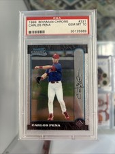 Carlos Pena 1999 Bowman Chrome Rookie #321 Psa 10