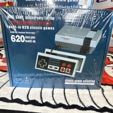 Mini Game Anniversary Edition Console 620 Built-in Games AV-Out NTSC/PAL Gray/B…