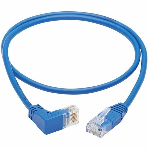 Tripp Lite Cat6 Ethernet Cable Down Right Angled Slim Molded M/M Blue 2ft - Imagen 5 de 5