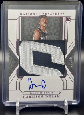 Harrison Ingram RPA 2024-25 National Treasures Rookie Patch Auto SSP /25