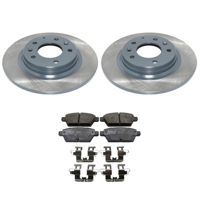 DuraGo Rear Rotor TRW Pro Ceramic Disc Brake Pad Kit For Fusion MKZ Milan Zephyr