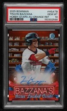 2025 Bowman Hobby Stars Orange Refractor 13/25 Travis Bazzana PSA 10 GEM MT Auto