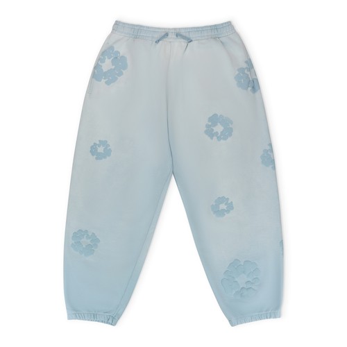 Denim Tears Light Blue Mono Wreath Sweatpants Light SIZE XL $190