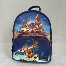 Loungefly Disney Hercules Zero to Hero Mini Backpack Blue Mini Size