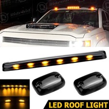 Amber Led Cab Roof Marker Lights For 2007-2021 Chevrolet Silverado 2500hd 3500hd