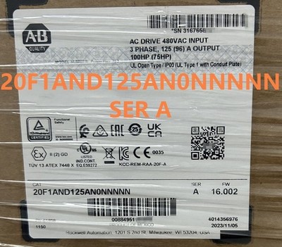 AB Powerflex 753 inverters 20F1AND125AN0NNNNN