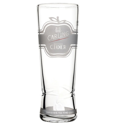 Set aus 3 x Carling Cider Pint Gläsern 20oz Brandneu CE Kennzeichnung Selten