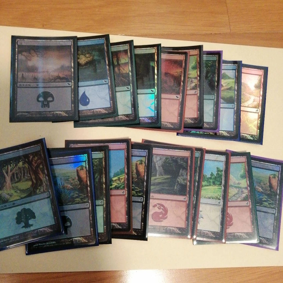 MTG Foil Basic Land Set Japanese Version 320 Plus Cards - Image 3 of 4