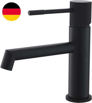 AIMADI Waschtischarmatur Schwarz, Einhebelmischer Für Bad Und Gäste-Wc, Moderne 