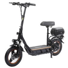 750W Power Electric Scooter 14'' Tires 28Mph 48V 18Ah E-Scooter W Seat and Trunk