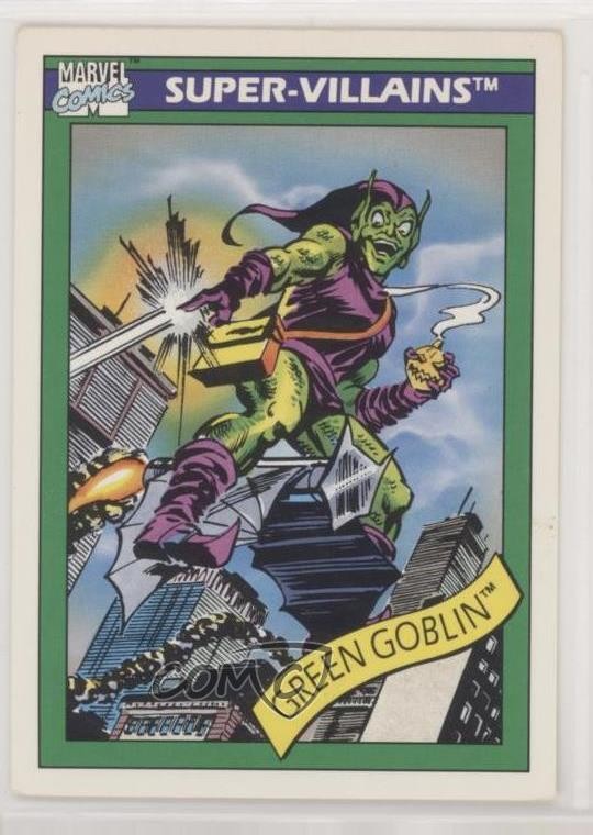 1990 Impel Marvel Universe Super-Villains Green Goblin #74 08dv
