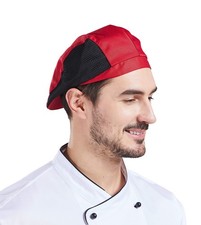 Chef Hat Beret Hair Net Caps Restaurant Kitchen Cooking Mesh Chef Cap for Wom