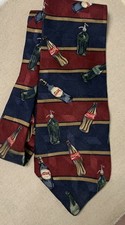 Vintage Coca Cola Coke Bottle Men  s Necktie Tie, 100 Silk, Pre-owned