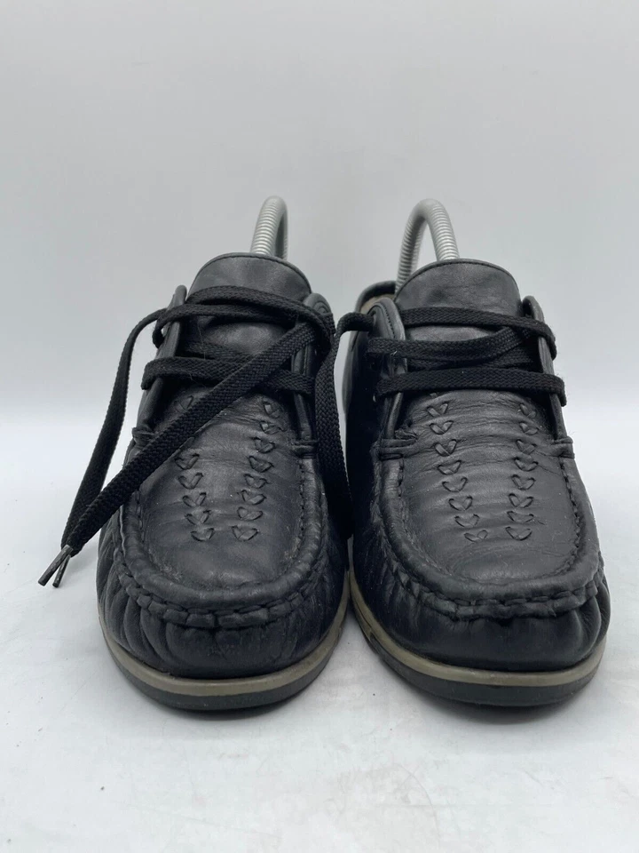 Zapatos Oxford Softspots para mujer talla 8,5 M cuero negro con cordones cómodos parte superior baja Foto 2 de 4
