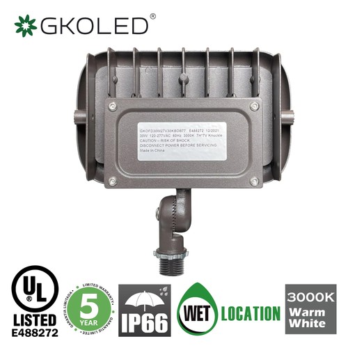 30W LED Flood Light, Outdoor Security Lighting Fixtures, 100W PSMH Replacemen... - Picture 4 of 6