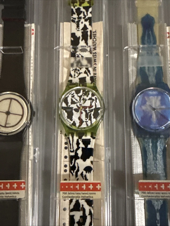 Reloj Swatch Swiss Art 1991 700 años Suiza conjunto de 4 muestras más extras Foto 3 de 4