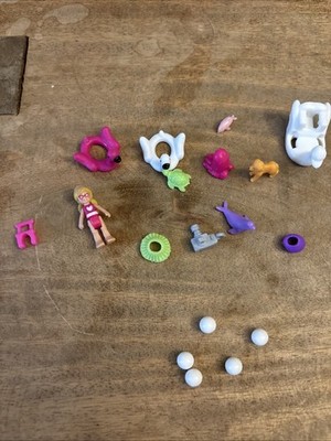 Polly Pocket Under The Sea Ocean Water Replacement Pieces Floats Turtle Dolphin