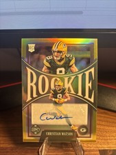 2022 Panini Legacy Christian Watson (RC) Auto Gold REFRACTOR #/5