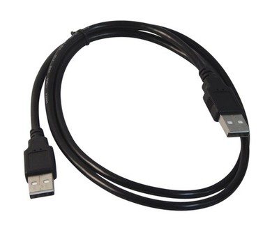3 FT Black USB 2.0 High Speed Male A To Male A Cable Data Transfer Charging