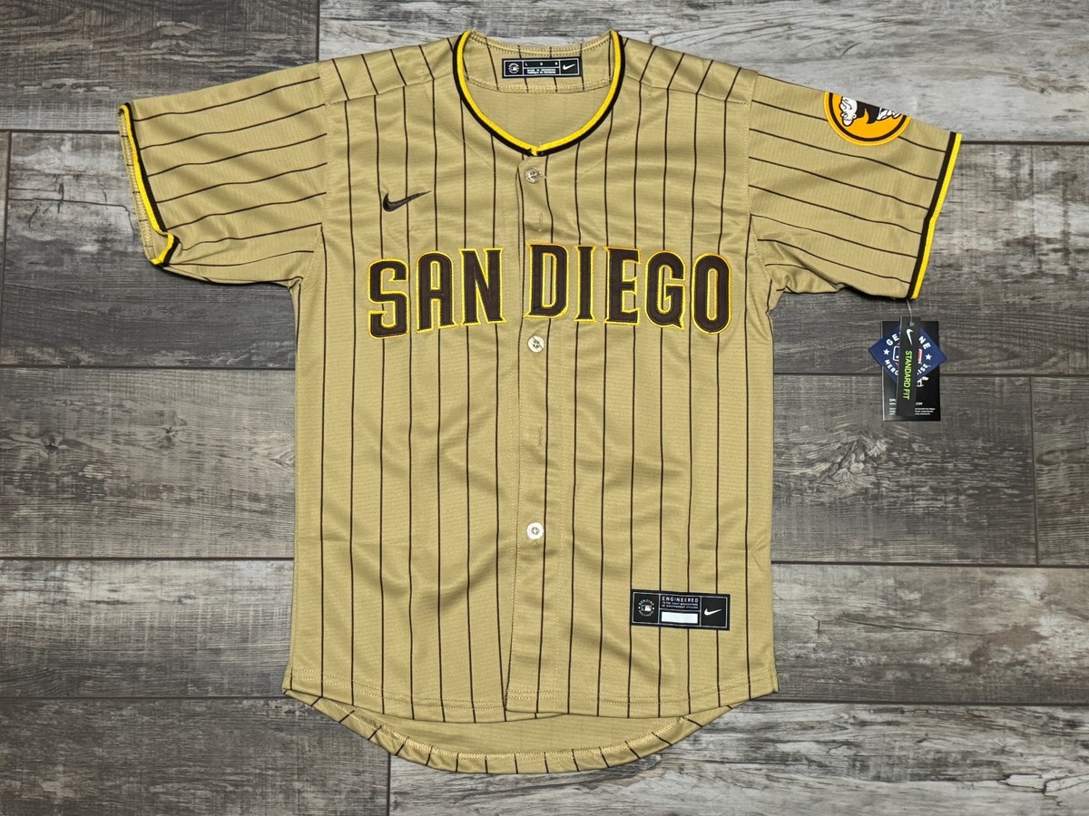 San Diego Padres Fernando Tatis Jr. # 23 Brown Pinstripe Jersey