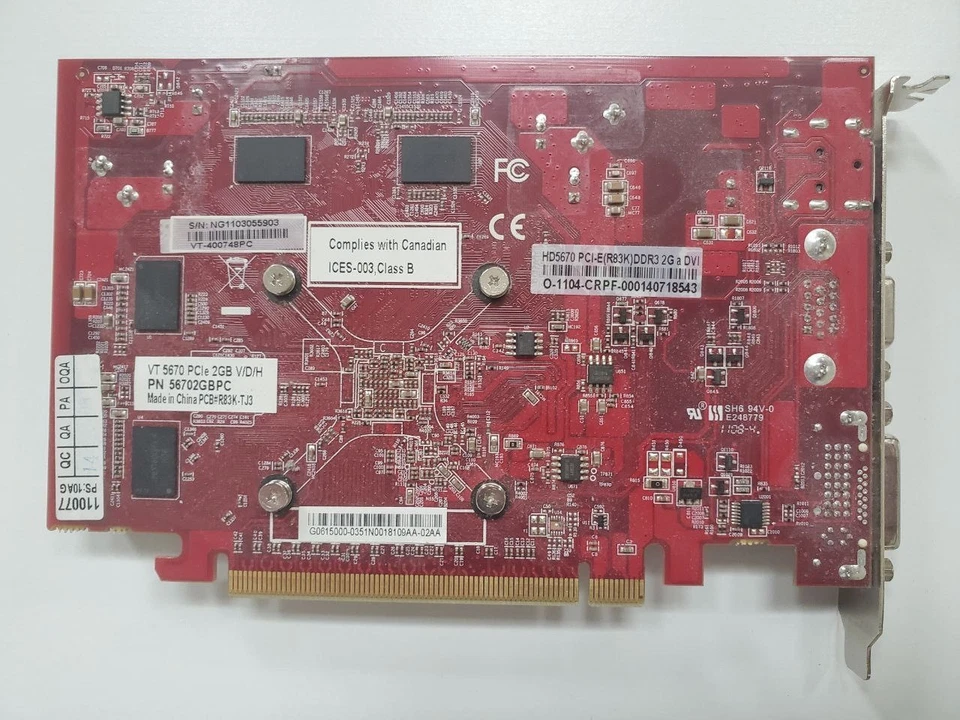 VisionTek Radeon HD 5670 2GB DDR3 PCI Express 2.0 x16 Graphics Card - Image 3 of 3