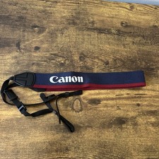 Canon EOS Camera Strap Vintage Red Blue Wide Shoulder / Neck Fabric