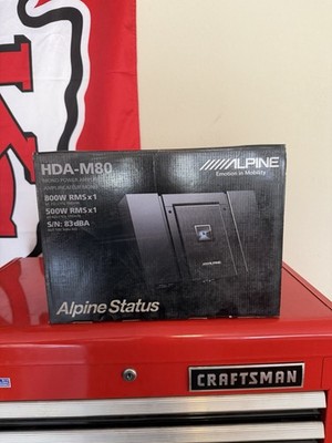 Alpine HDA-M80 Status Series Hi-Res Mono Amplifier