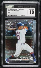 2019 Bowman Platinum Wal-Mart Icy Foil Pete Alonso #20 CGC 10 Gem Mint v1x