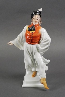 Herend Hungary Porcelain Hungarian Folk Dancer Figurine Large 11.5  Hand-Painted