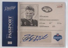 2021 Panini Prestige NFL Passport Signatures Zach Wilson #PA-ZW Auto 05is