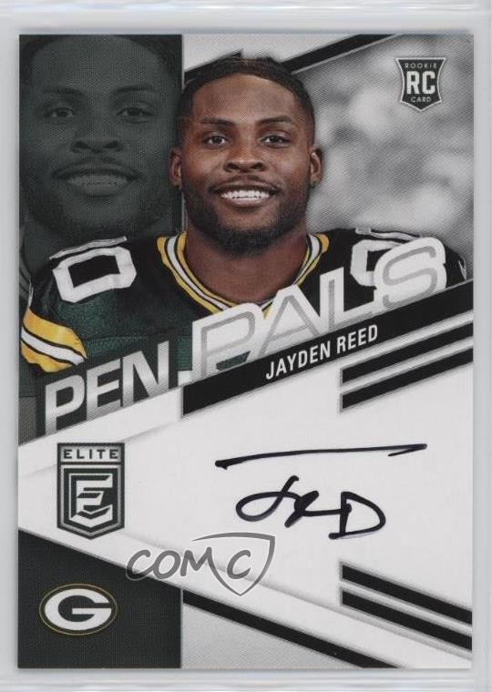 2023 Panini Donruss Elite Pen Pals Jayden Reed #PPJRE Auto 16wc