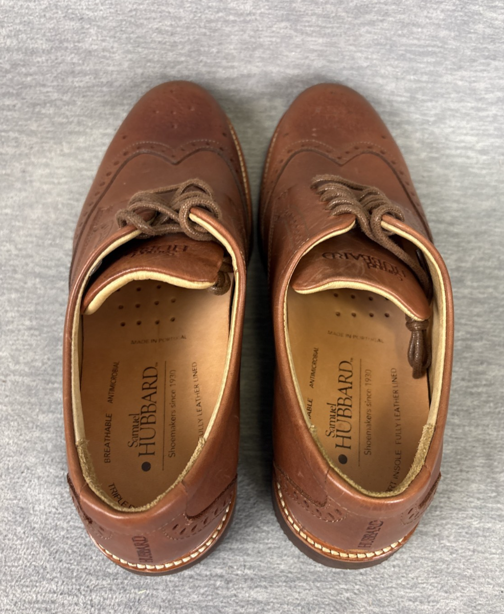 Samuel Hubbard Tipping Point Shoes Mens 8  M Brown Leather Wingtip Baroque Men main image 4