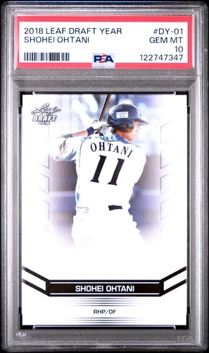 2018 Leaf Ohtani Draft Year #DY-01 Shohei Ohtani PSA 10