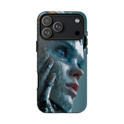 Cinematic Sci-Fi Girl Surrealism Phone Cover Case for iPhone 17 16 15 14 13 12  
