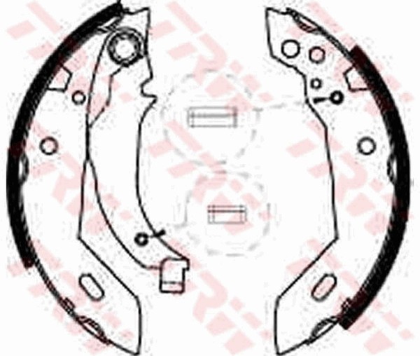 TRW Bremsbackensatz GS6228 FüR N0 Xsara 7B CitroËN N1 20A N3 7C N2 306 ZX N5 205-image