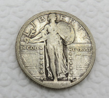 1924 S Standing Liberty Quarter - VG+ - Weak Date - 90% Silver 25C US Coin