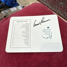Arnold Palmer Autographed Masters Scorecard JSA
