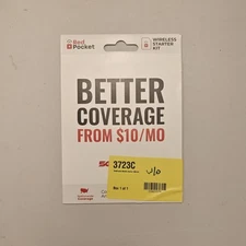 NEW - Red Pocket SIM Card Wireless Starter Kit - SALE!