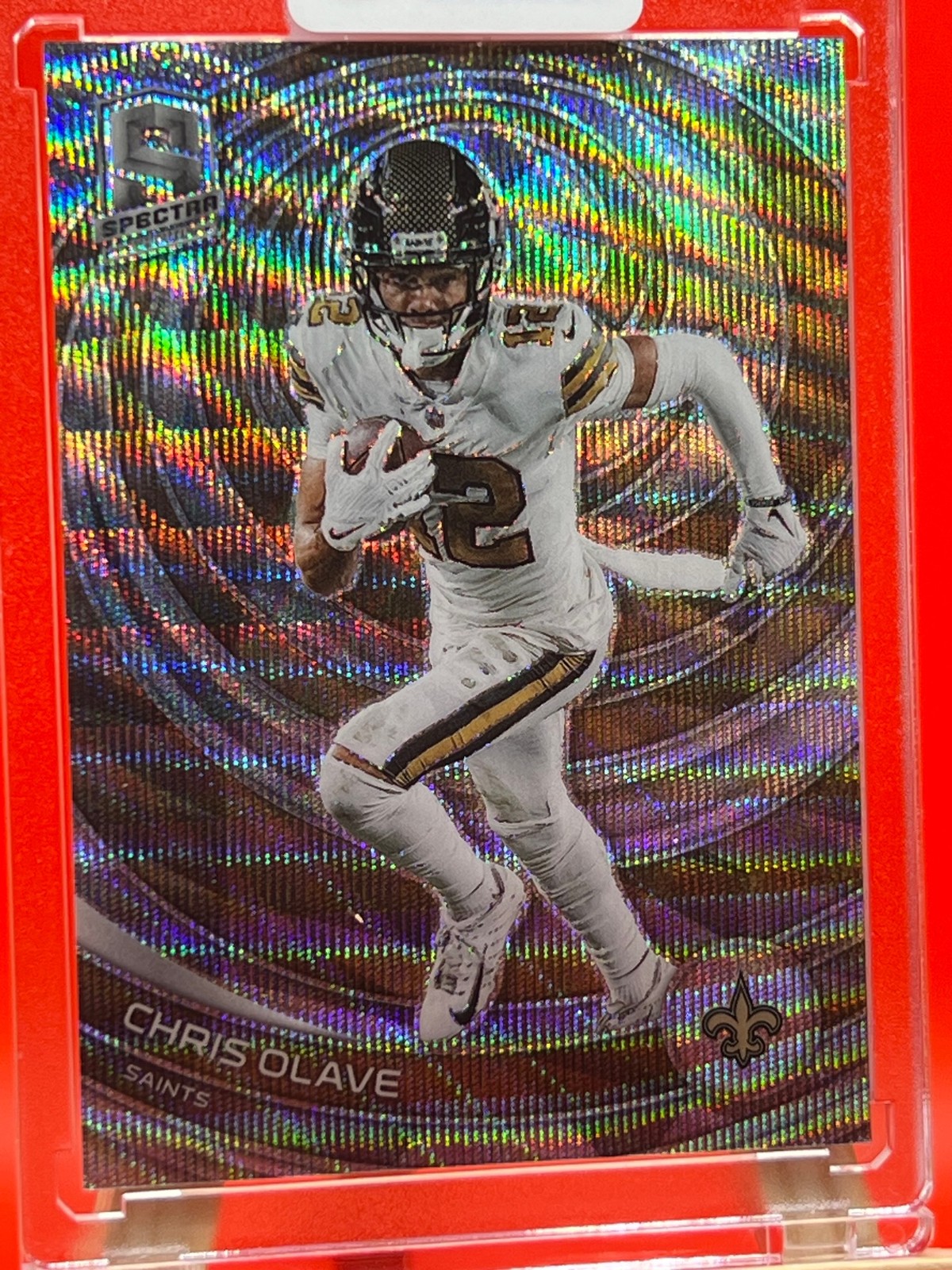 2023 Panini Spectra Chris Olave Wave FOTL /11 #68 Saints