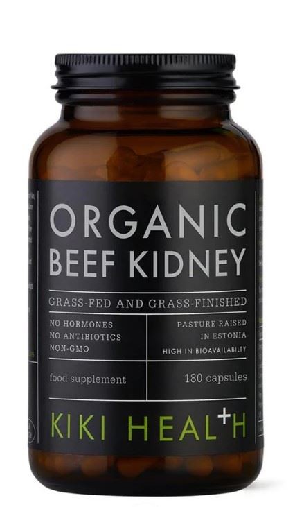 KIKI Health Organic Beef Kidney - 180 Vegicaps