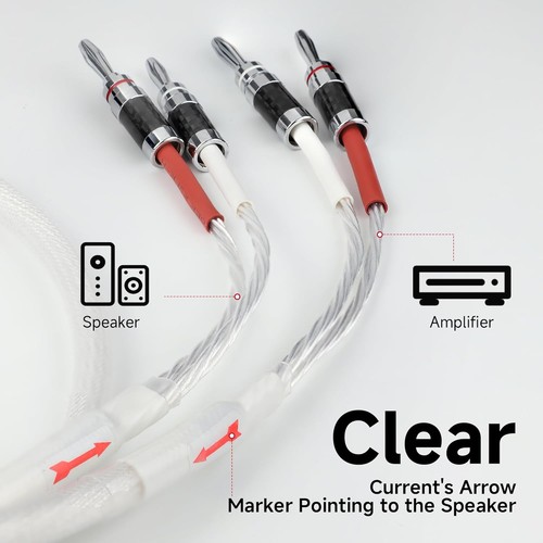 TODN 9 AWG Audiophile Banana Plug Speaker Cable with 3m, PRO - Picture 7 of 8
