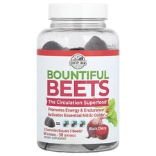 Bountiful Beets Gummies, Black Cherry, 60 Gummies