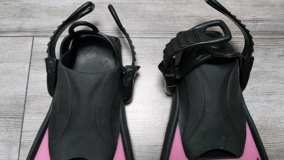 Flame Mädchen Schwimmflossen Flossen rosa Gr. 27 28 29 30 31 32 verstellbar Aqua - Bild 4 von 4