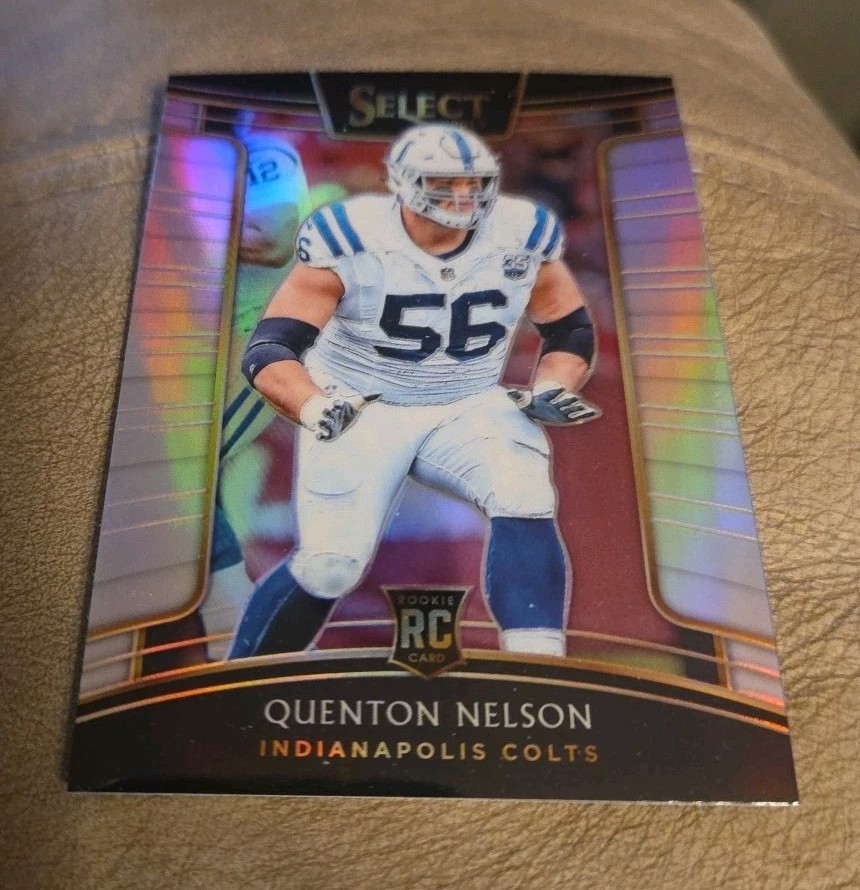 2018 Panini Select - Concourse Quenton Nelson #2 Silver Prizm (RC)