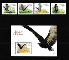 Angola 2003 Eagles Set and Sheet UM