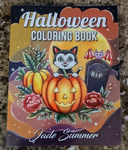 HALLOWEEN Malbuch: Ein Malbuch für Erwachsene von Jade Summer * NEU & Versand KOSTENLOS - Bild 1 von 3