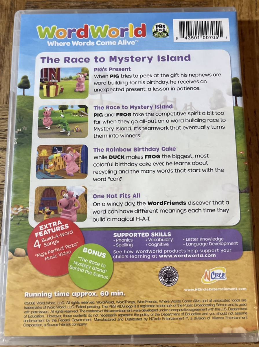 Word World The Race To Mystery Island DVD 843501007051| eBay
