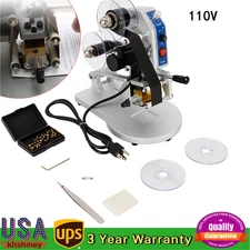 Manual Hot Foil Stamping Machine Ribbon Coding Date Batch Character Code Printer